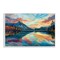 Stupell Industries Abstract Swirled Lake & Mountain Framed Giclee Wall Art Design by LSR Design Studio